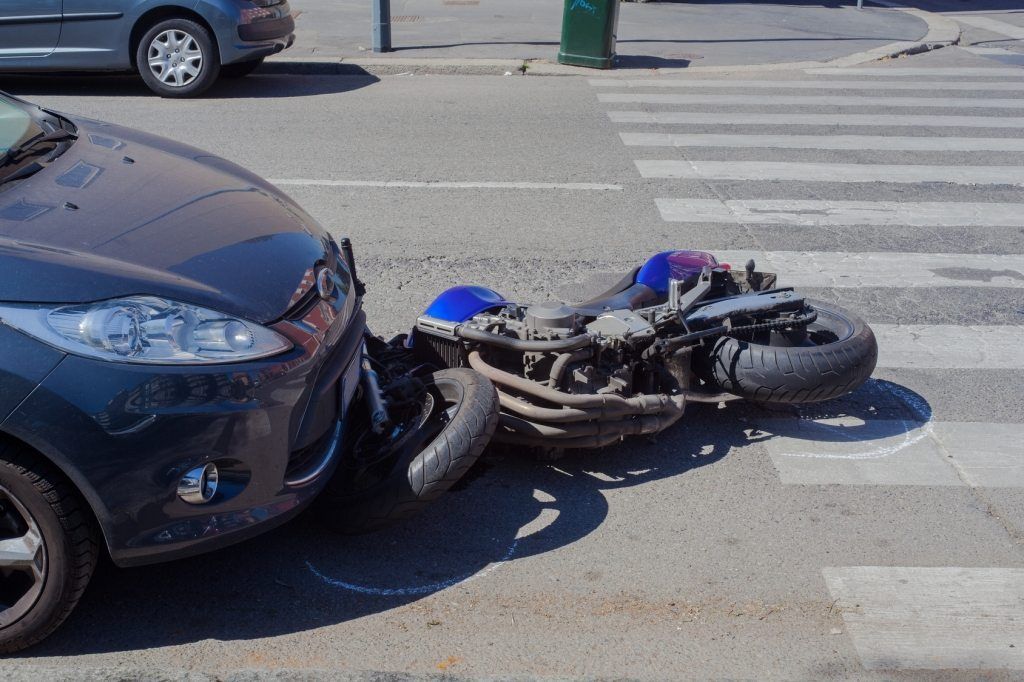 car accident involving a motorcycle rider